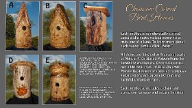 Chainsaw Carved Bird Houses